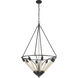 Centrifugal 8 Light 27 inch Oil Rubbed Bronze Chandelier Ceiling Light