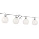 Collier 4 Light 38 inch Chrome Wall sconce Wall Light