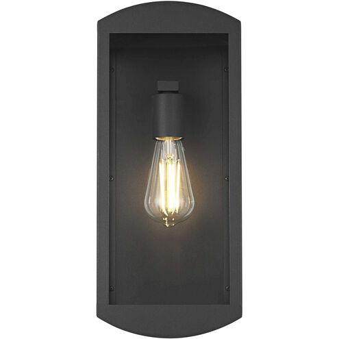 Miles 1 Light 16 inch Black Outdoor Wall Sconce