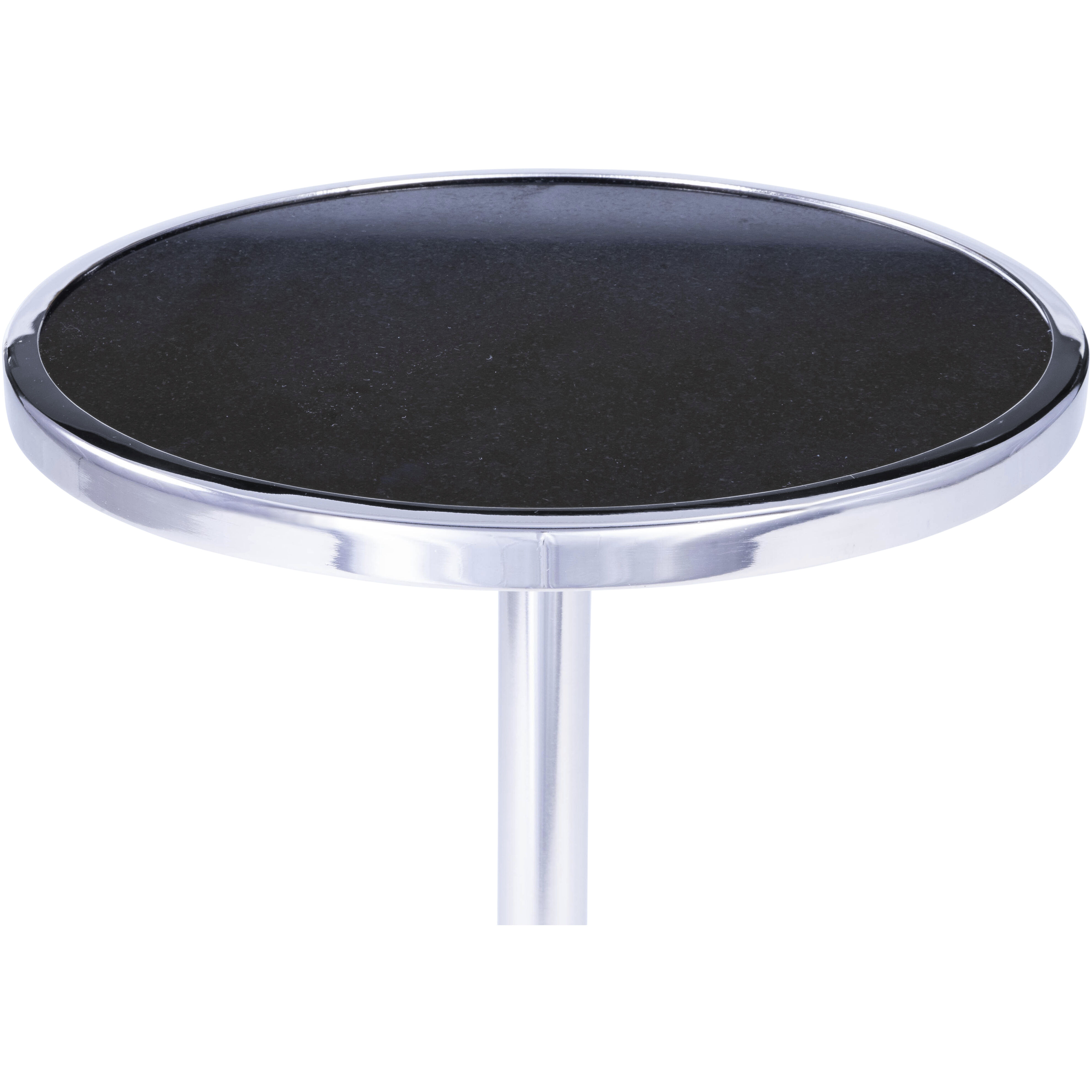 Sash Metal & Marble End or Side Table