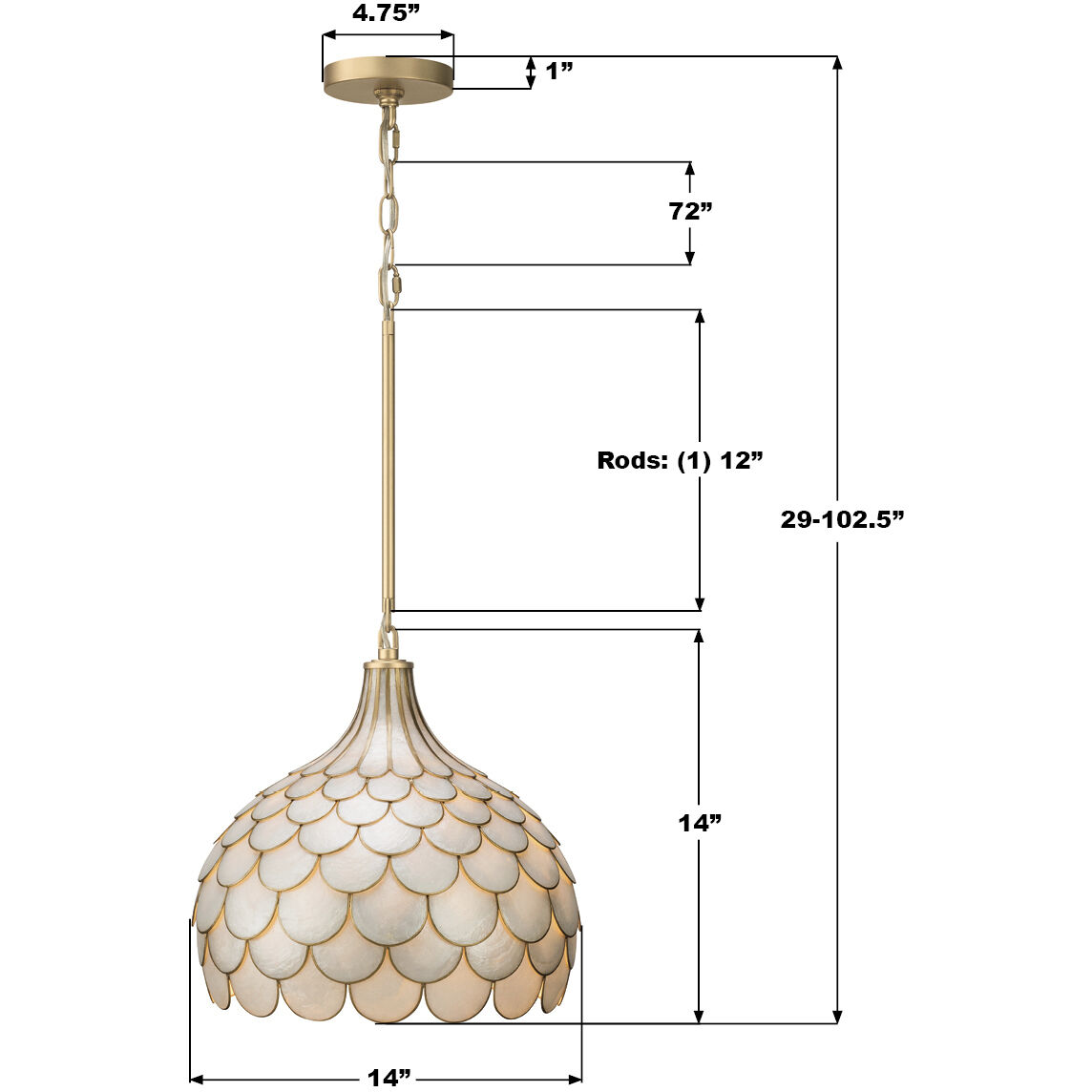 Darby Pendant Ceiling Light