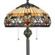 Belle Fleur 62 inch 100 watt Vintage Bronze Floor Lamp Portable Light, Naturals
