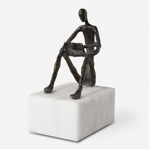 Sit Back, Relax And Read 6 X 4 inch Sculpture