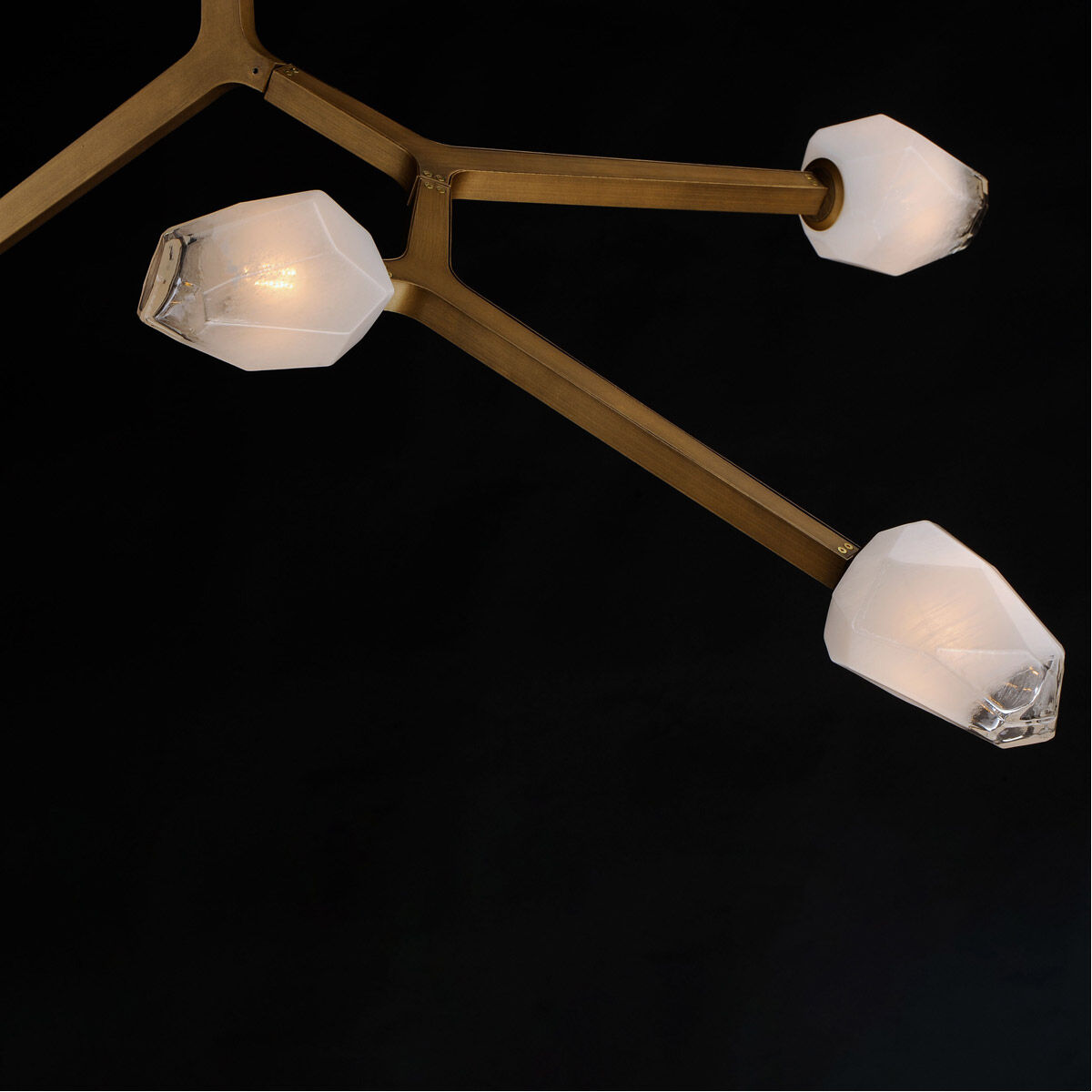 Blossom LED 35.75 inch Natural Aged Brass Multi-Light Pendant Ceiling Light
