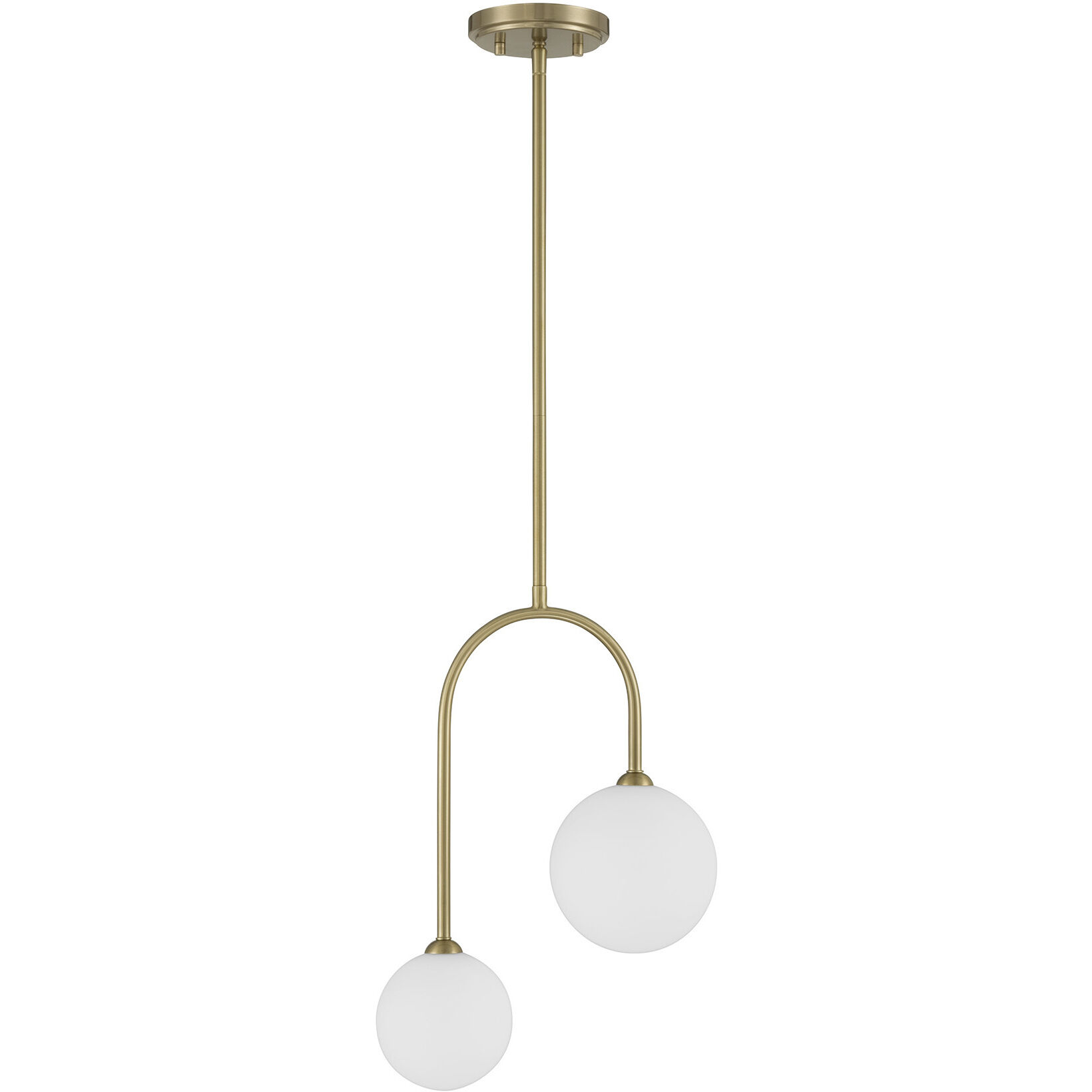 Chester 2 Light 12 inch Noble Brass Pendant Ceiling Light