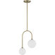 Chester 2 Light 12 inch Noble Brass Pendant Ceiling Light