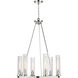 Beau 6 Light 26 inch Polished Nickel Chandelier Ceiling Light