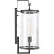 Hopkins 1 Light 20.5 inch Charcoal Black Outdoor Wall Sconce