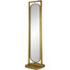 Full 78.7 X 18.1 inch Gold Mirror