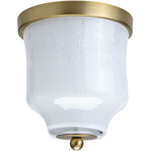 Sidra 2 Light 8.75 inch Antique Brass Flush Mount Ceiling Light