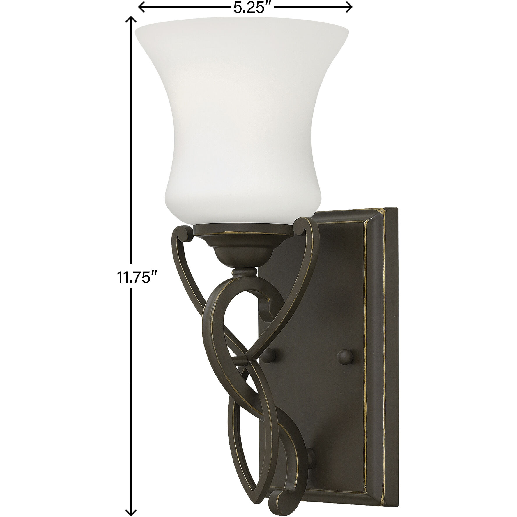 Brooke 1 Light 5.5 inch Olde Bronze Vanity Light Wall Light