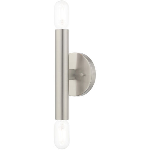 Copenhagen 2 Light 5 inch Brushed Nickel ADA ADA Wall Sconce Wall Light