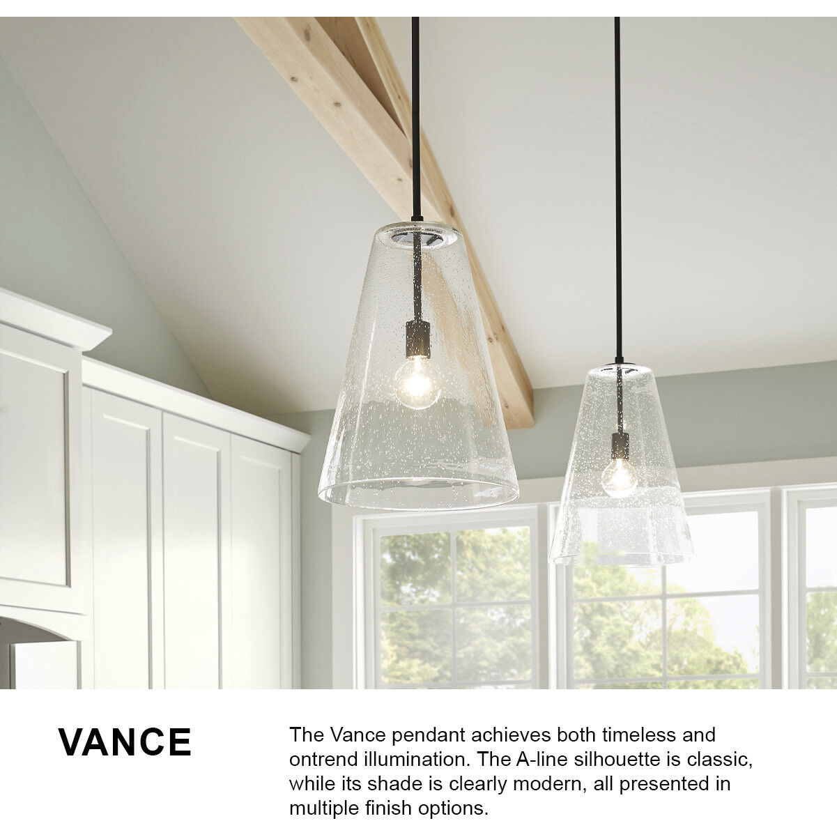 Vance 1 Light 10 inch Satin Black Indoor Pendant Ceiling Light