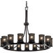 Wire Mesh 15 Light 42 inch Dark Bronze Chandelier Ceiling Light