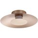 Yep Luma LED 11.75 inch French Gold Flush Mount Ceiling Light
