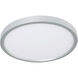 Edge 1 Light 12 inch Satin Nickel Flush Mount Ceiling Light