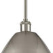 Ballston Dome LED 12 inch Brushed Satin Nickel Pendant Ceiling Light