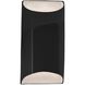 Ambiance LED 5.5 inch Gloss Black ADA Wall Sconce Wall Light