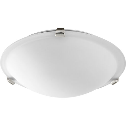 Fort Worth 2 Light 12 inch Polished Nickel Flush Mount Ceiling Light