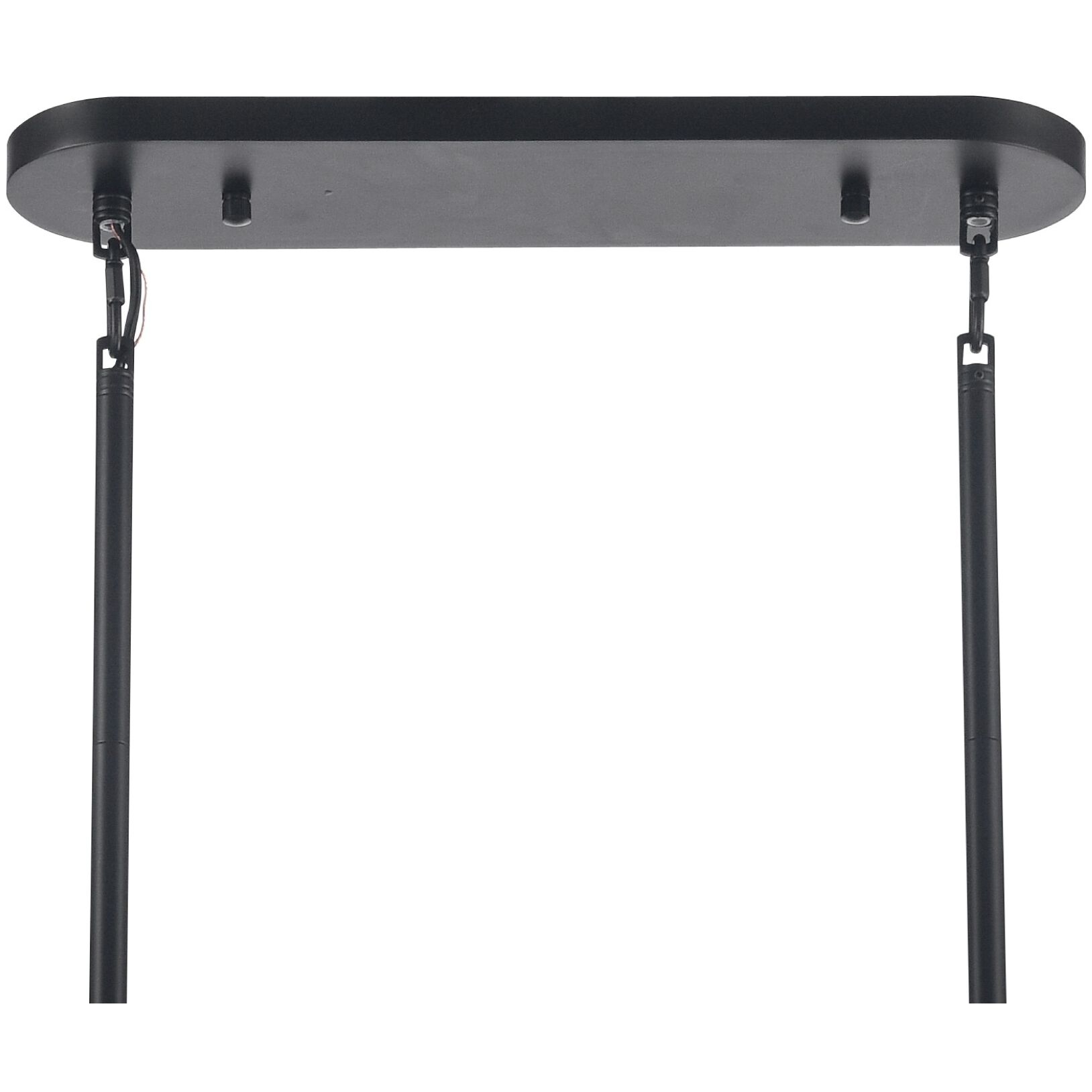 Sophie 6 Light 47 inch Matte Black Linear Chandelier Ceiling Light