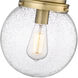 Calhoun 1 Light 9 inch Heritage Brass Flush Mount Ceiling Light