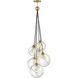 Lisa McDennon Skye 6 Light 24 inch Heritage Brass Indoor Chandelier Ceiling Light