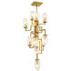 Persephone 11 Light 17.32 inch Antique Brass and Clear Glass Pendant Ceiling Light