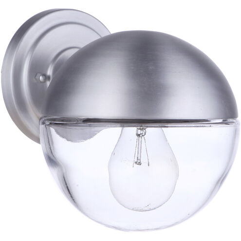 Evie Outdoor Wall Mount in Satin Aluminum, Small