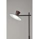 Elmore 56 inch 8.00 watt Black / Walnut Wood Floor Lamp Portable Light