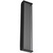 Dulton LED 24.4 inch Matte Black Outdoor Wall Sconce
