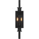 Ascott 2 Light 26.75 inch Black Outdoor Wall Lantern