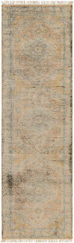 Nirvana 96 X 30 inch Dusty Coral Rug in 2.5 x 8, Runner