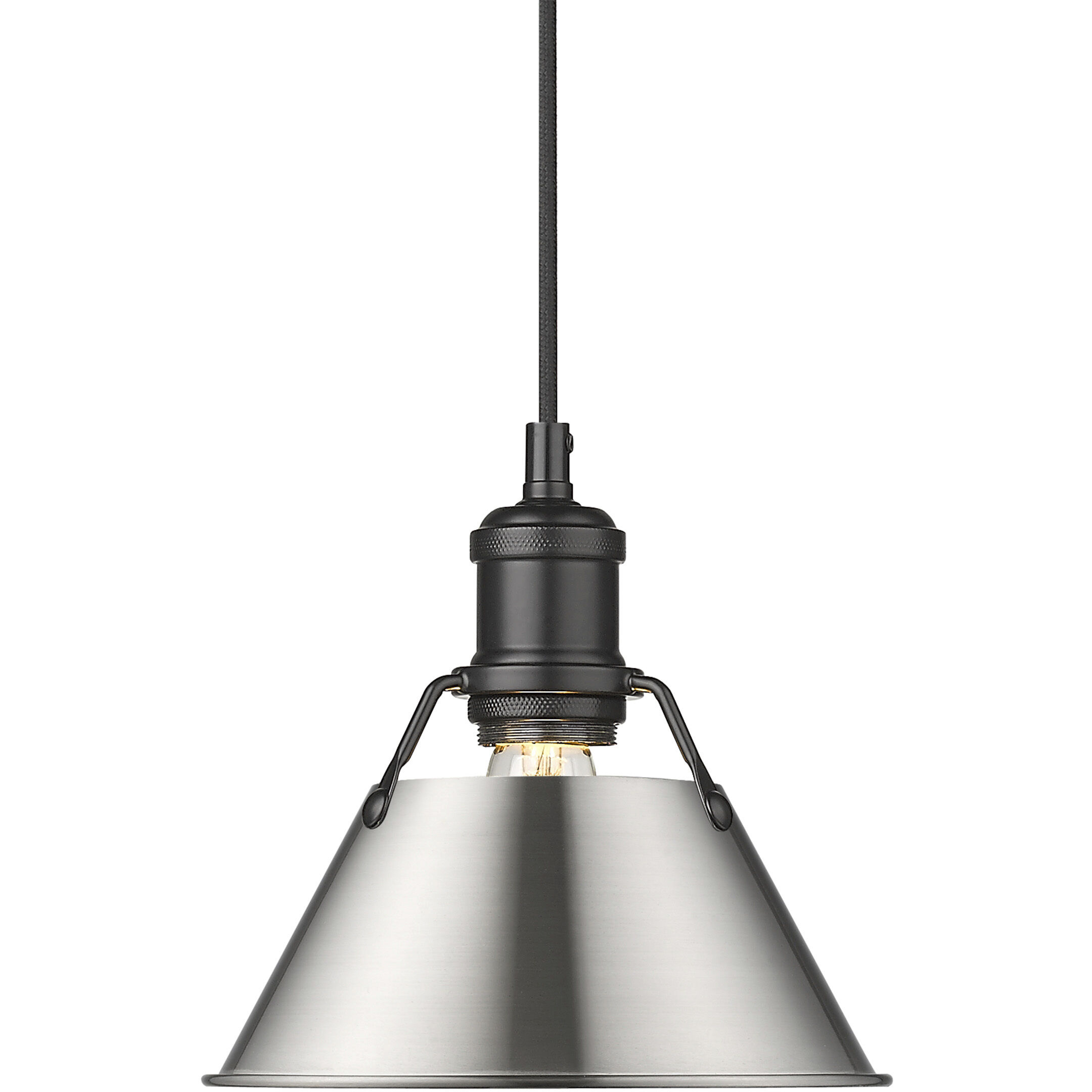 Yep Orwell 1 Light 7.5 inch Matte Black Pendant Ceiling Light in Pewter, Small