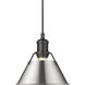 Yep Orwell 1 Light 7.5 inch Matte Black Pendant Ceiling Light in Pewter, Small
