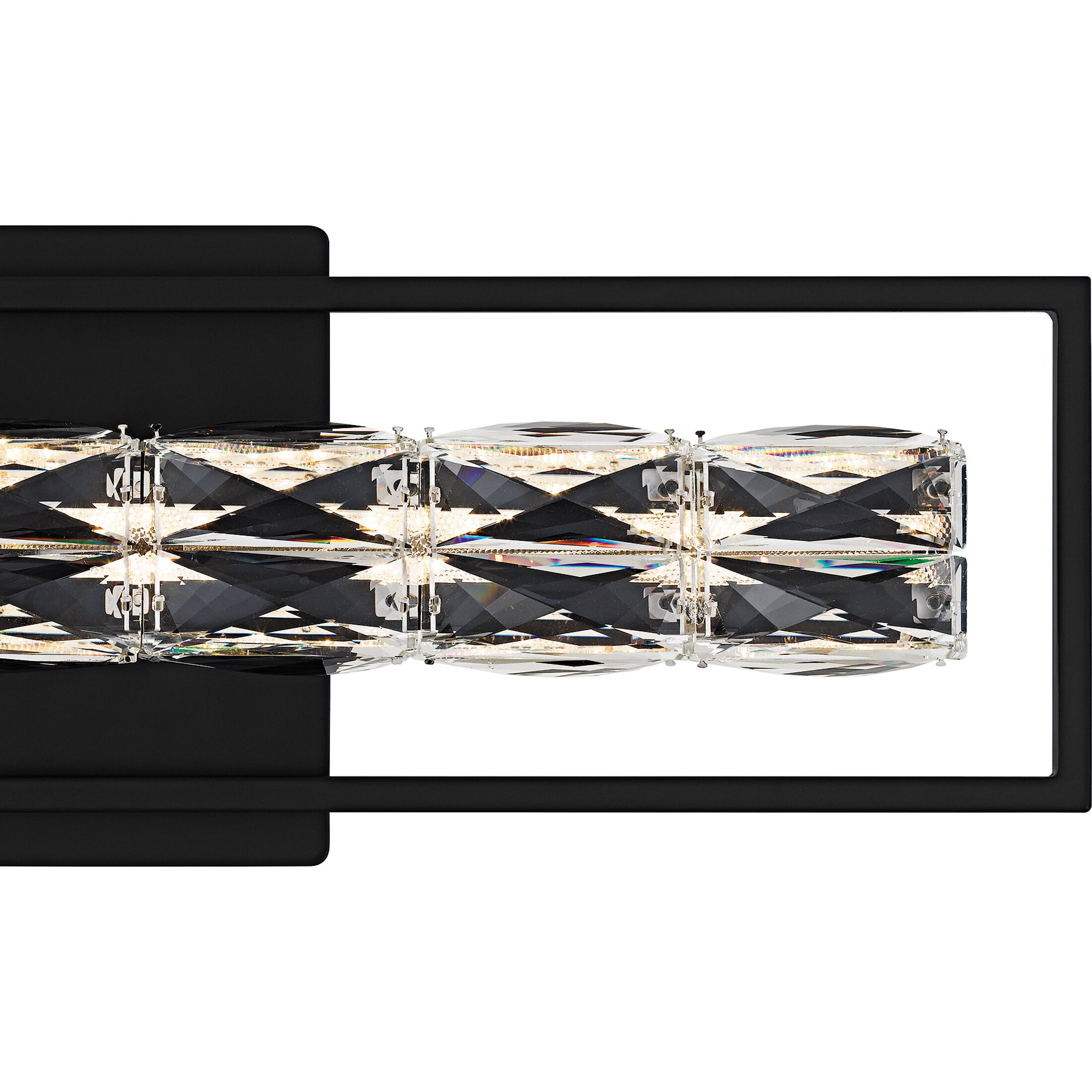 Dazzle LED 24 inch Matte Black Bath Light Wall Light, Medium