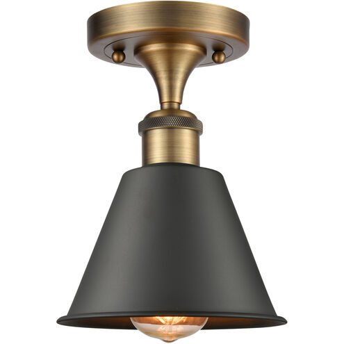 Ballston Smithfield 1 Light 7 inch Brushed Brass Semi-Flush Mount Ceiling Light