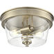 Strayhan 2 Light 13.00 inch Flush Mount