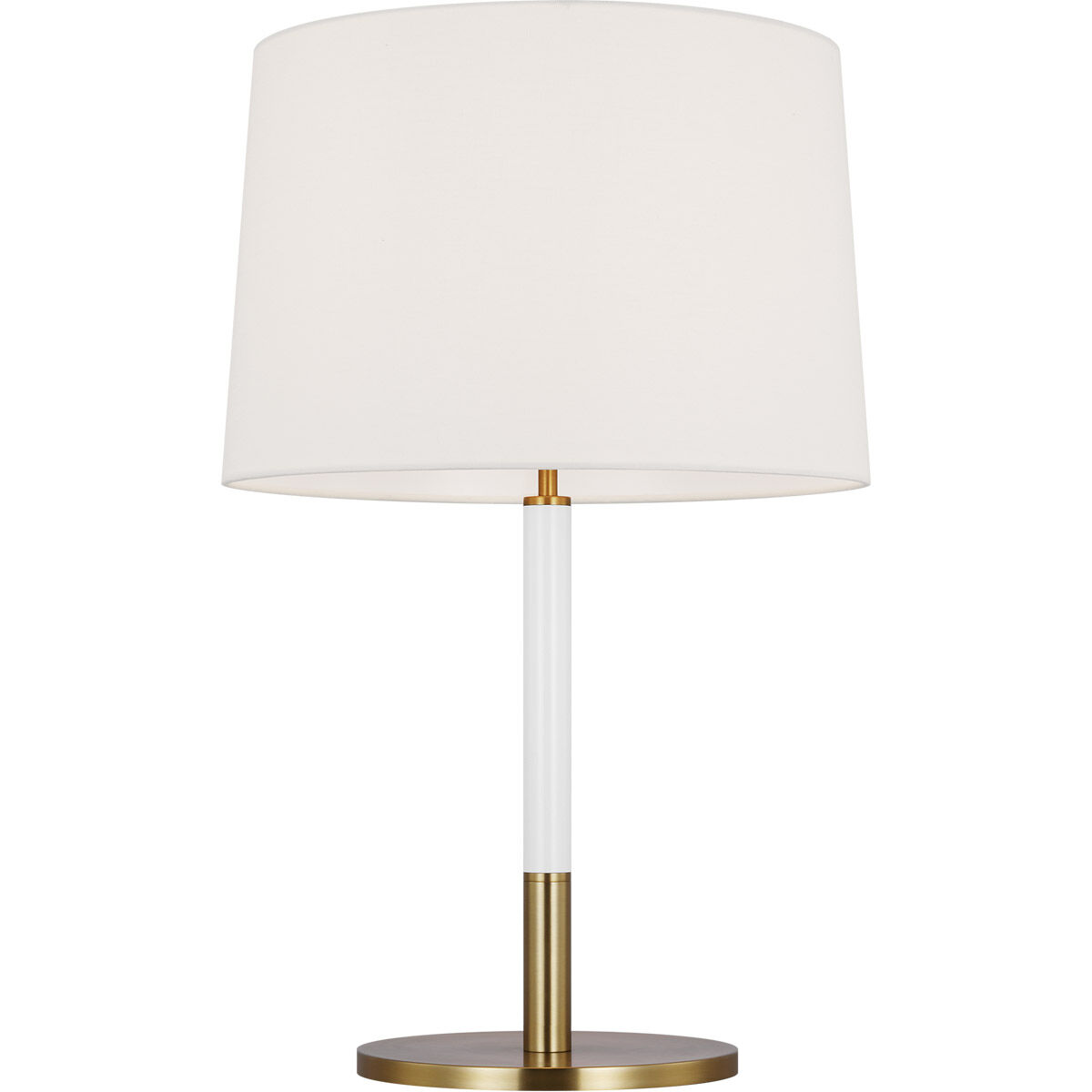 kate spade new york Monroe 27.13 inch 9 watt Burnished Brass Table Lamp Portable Light in Burnished Brass / Gloss White