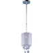 Veil 1 Light 7 inch Polished Chrome Mini Pendant Ceiling Light