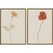 Wild Flourish Multi and Beige and Orange and Red Framed Art