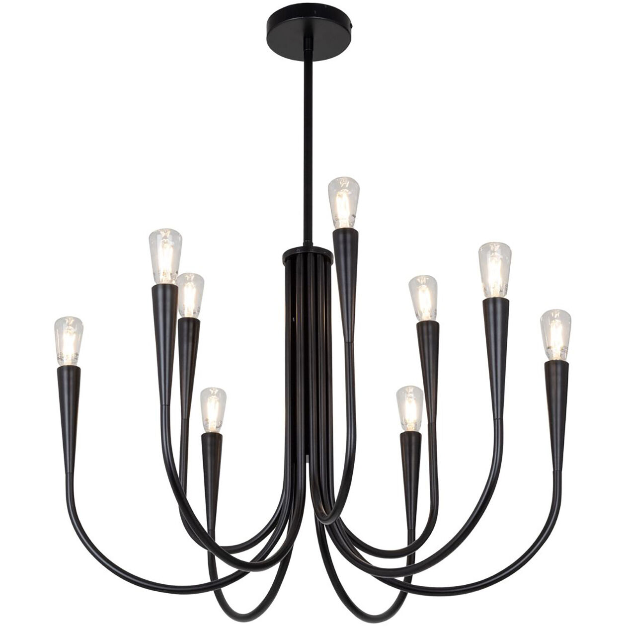 Bronte LED 25.25 inch Black Chandelier Ceiling Light