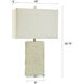 Cameron 29.75 inch 100 watt White Sand and Clear Table Lamp Portable Light