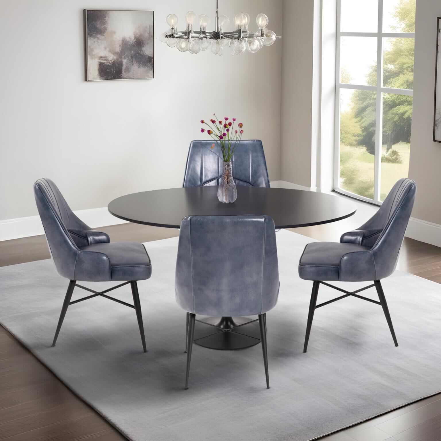 Melbourne Blue Accent Chair