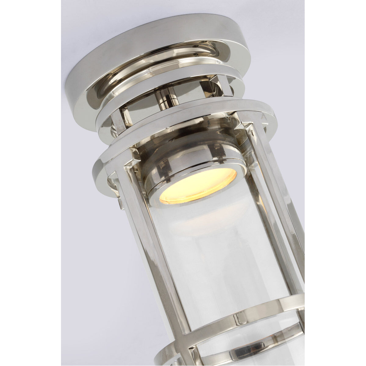 Chapman & Myers Gracie LED 4.75 inch Polished Nickel Flush Mount Ceiling Light