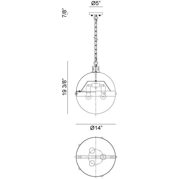 Torino 3 Light 14 inch Brushed Nickel Pendant Ceiling Light in Brushed Nickel and Opal Glass