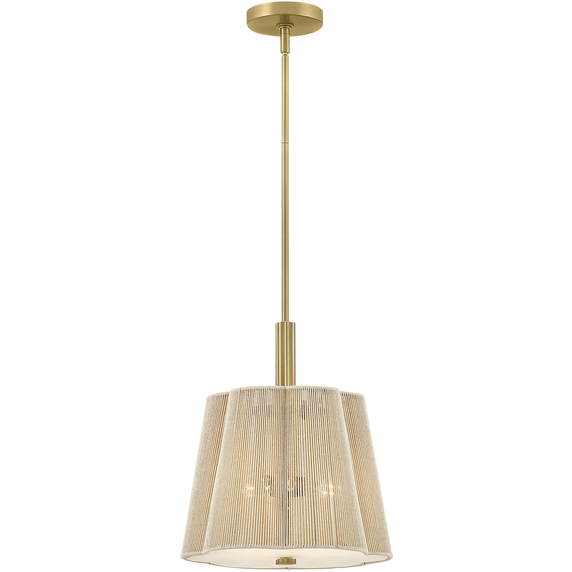 Sasha Pendant Ceiling Light in Lacquered Brass