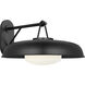 Richard June Liora 1 Light 12.5 inch Textured Black Outdoor Wall Light