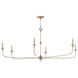 Nottaway 6 Light 61 inch Champagne Chandelier Ceiling Light, Large