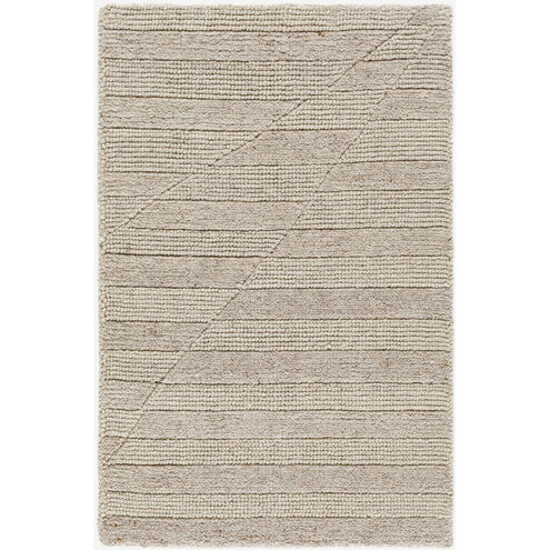 Knoxville 36 X 24 inch Ash / Metallic - Silver / Prairie Dust / Pearl / Sage Handmade Rug in 2 x 3