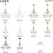 Alessia 5 Light 24 inch Black Chandelier Ceiling Light